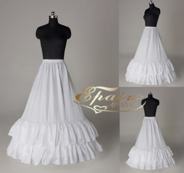 2 hoop 2 flouncing-layer wedding dress petticoat(PT07)