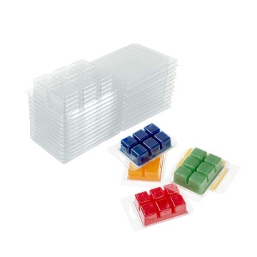 Eco Friendly Plastic Wax Melts Pet Clamshell Packaging