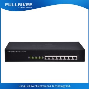 IP Camera use 10/100M 802.3af at Network 8 Port POE Switch poe Inject OEM