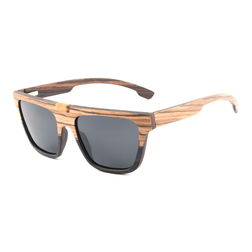 Solid Wood Handmade Polarized Sunglasses Shell Inlay Solid Wood Sunglasses Manufactory