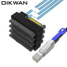 MiniSAS HD SFF-8644 TO SAS 4SFF-8482+15P All-in-one Cable