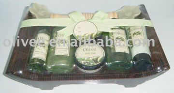 Bath gift set(body lotion,shower gel, bubble bath, body spray, bath salt)