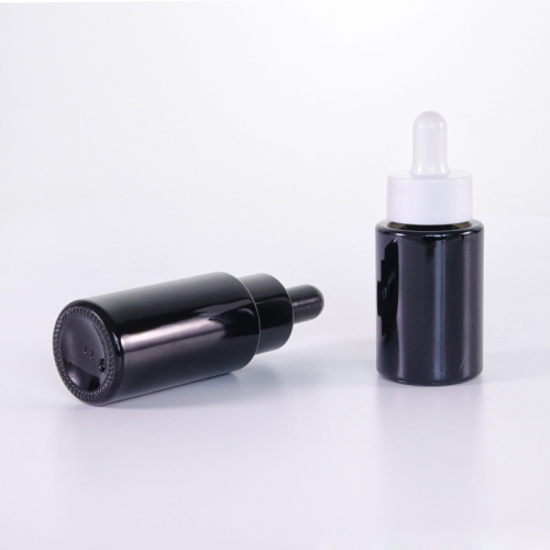 20 ml 30 ml schwarze Glasserumflasche mit Tropfen