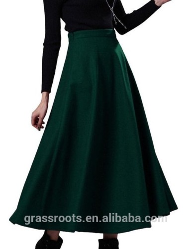 Women's Woolen New Elegant Korean Long Dress