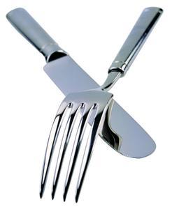 Fork and Cutlery on Dinner Table (stamping steel)