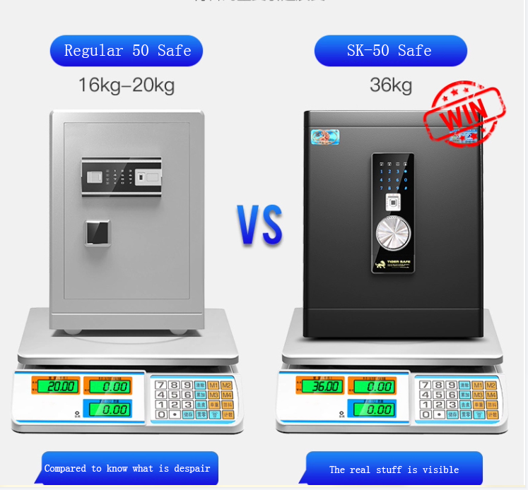 Fingerprint Safe box comparison picture