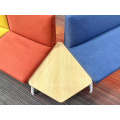 Modern Luxury Soundproof Fabric Sofa Bed Set with Metal Base for Home Office or Public Areas