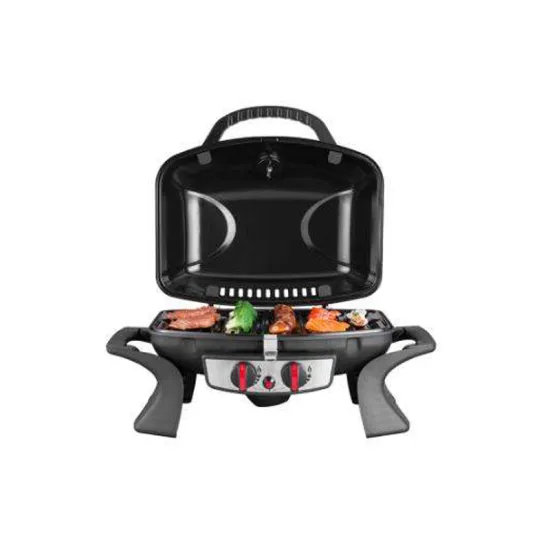 Outdoor Camping Portable Bbq Cast Iron Grill Small Folding Trolley Bbq Charcoal Grill
