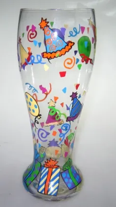 wholesale Hand painted hoegaarden cheap beer glass steins