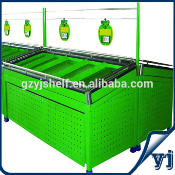 Double-sided Stainless Steel Fruits and Vegetable Display Rack