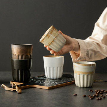 Retro Japanese Ceramic Cup for Home and Office
