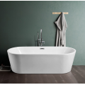 Черная круглая ванна 53 -дюймовая роскошная акриловая стоянка в ванне