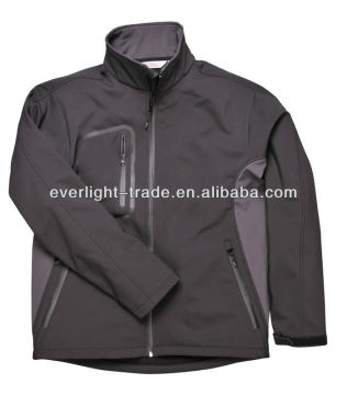 Men's hooded winter fleece bonded softshell jacket