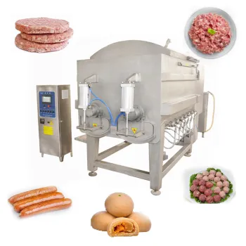 High Capacity Electric Commercial Vegetable and Meat Mixer Machine - Industrial Meat Grinder and Vacuum Mixer