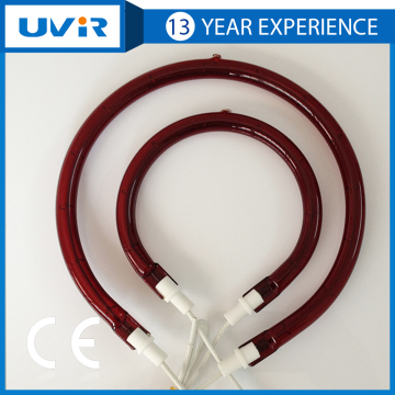 quartz ruby circular halogen infrared heater lamp