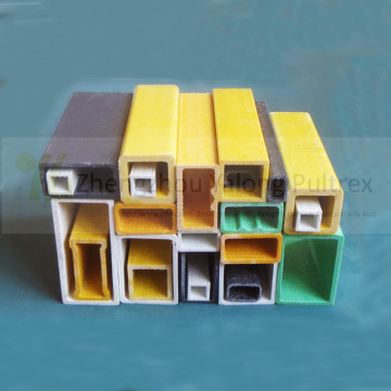 Professional pultrusion manufacturer supply fiberglass rectangular tube