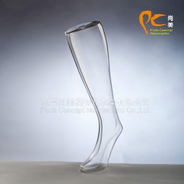 Clear plastic female foot