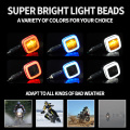Motorcycle Custom Two-color Square Turn Signal Light