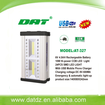 AT-327 new model emergency lighting with mobile charger