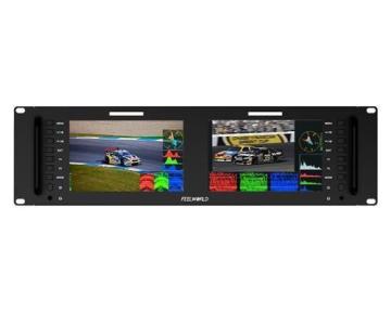 FEELWORLD D71 PLUS-H 4K HDMI 7\" Dual IPS Rack Mount Monitor for CCTV and Broadcasting