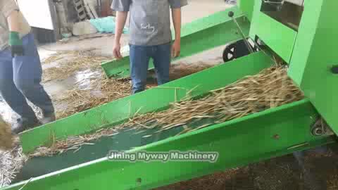 Presse à balles carrées entièrement automatique pour ensilage de maïs