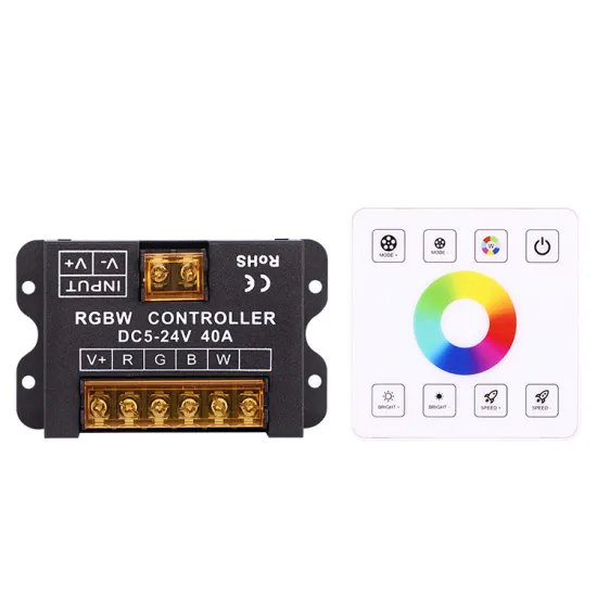 High Power LED Dimming Controller with Touch Panel and Remote Control (5V/12V/24V, 40A, RGBWC/RGBW)