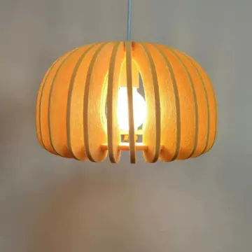 Creative Pumpkin-Shaped Felt Chandelier: Enhancing Acoustic Sound Absorption in Restaurants and Offices