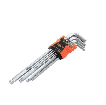 9pcs Torx Key L-Key Set with Hex Allen Ball End Wrench Kit
