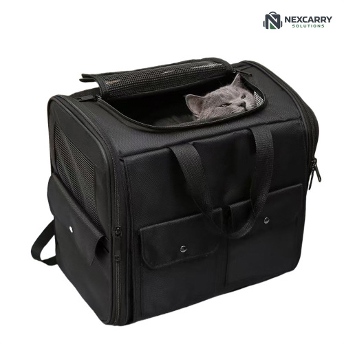 Siyah Çok Cepli El Pet Taşıyıcı Pet Outdoor