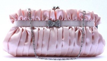 pink evening bag