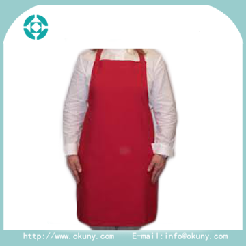 Manufacturer cheap hot selling kitchen/cooking uniform polyester apron with pvc