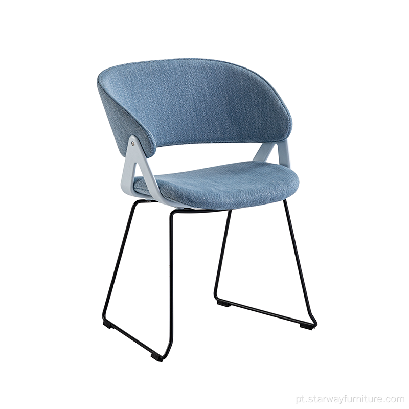 Cadeira de tecido de design moderno para sala de jantar
