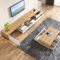 Modern luxury TV cabinet wood coffee table