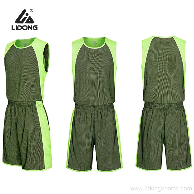 Wholesale Breathable Sport Basketball Jersey Set