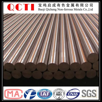 large medical titanium rods in stock for customing spine implants