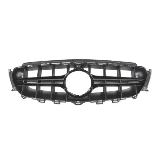 Black Front Grille for Mercedes-Benz E63 Style W213 16-18 with Camera