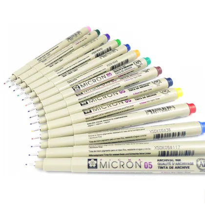 Markers Set Pigma Micron Pen Soft Brush Drawing Painting Waterproof Pen 005 01 02 03 04 05 08 1.0 2.0 3.0 Brush Art Markers