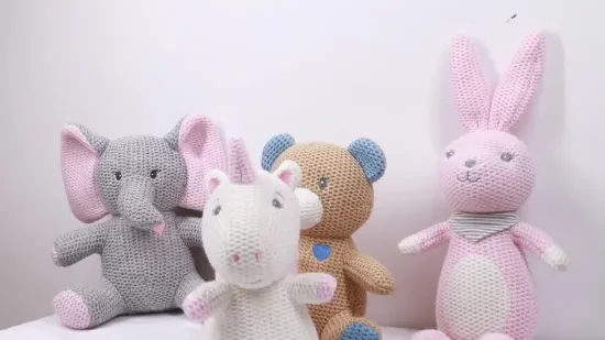 Ins Hot Baby Toy Crochet Cotton Stuffed Toy Stuffed Dinosaur Unicorn Doll Crochet Knitted Toy