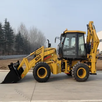 China Factory Backloader Machine: Paving Roads Backloader Tractor with Backhoe