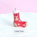 Resin christmas boots charms flatback jewelry for beginners