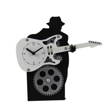 Guitar Playing Gear Desk Clock