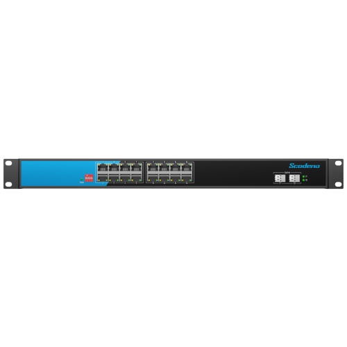 Umanaged POE Switch with 2×SFP+16×GE Ports