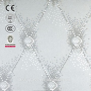 white chester glass mosaic pattern