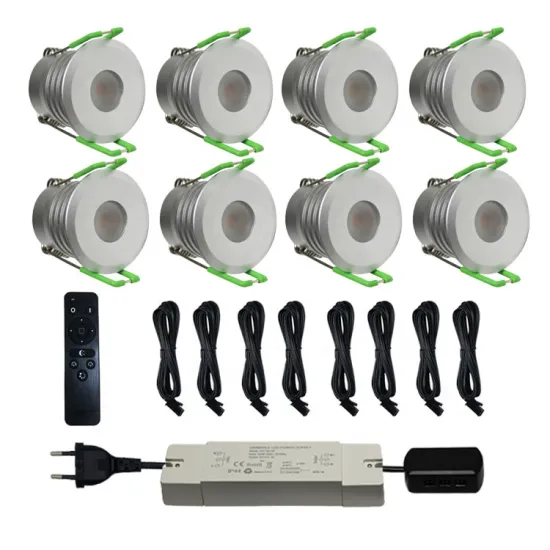 8PCS IP65 4W 35mm Cut Hole Mini Recessed Dimmable LED Downlight with Remote Control for Veranda