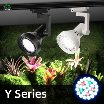 Y30-WRGB Aquarium Track Wall Lamp: White Light Full Spectrum LED Grow Lights for Week Aqua