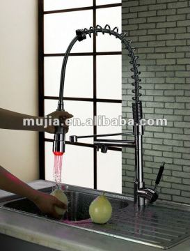 LSK04 led color changing long neck kitchen faucet