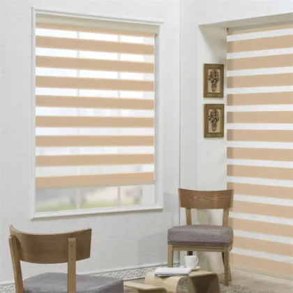 Voice-Controlled Alexa-Enabled Motorized Cordless Zebra Blinds: Fabric-Cutting Machine Crafted Solutions