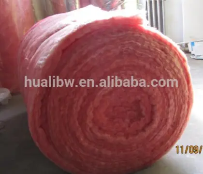 30mm cheap red 32kg/m3 density glass wool blanket
