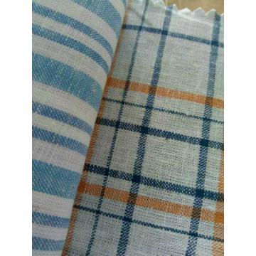 nuovo arrivo 55% lino 45% cotone tessuto in vari design per abbigliamento