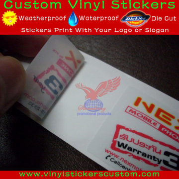 Reusable vinyl car sticker
